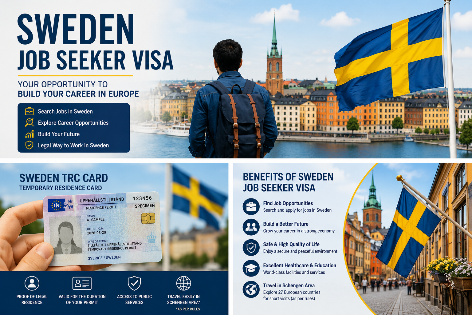 sweeden job seeker visa
